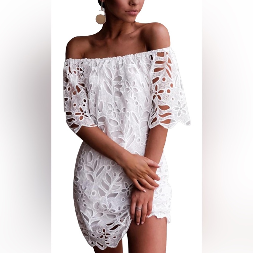 White Eyelet Dress